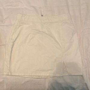 f21 jean skirt